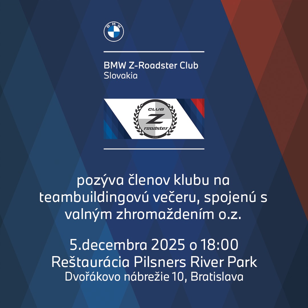 Pozývame členov klubu na teambuildingovú večeru, spojenú s valným zhromaždením