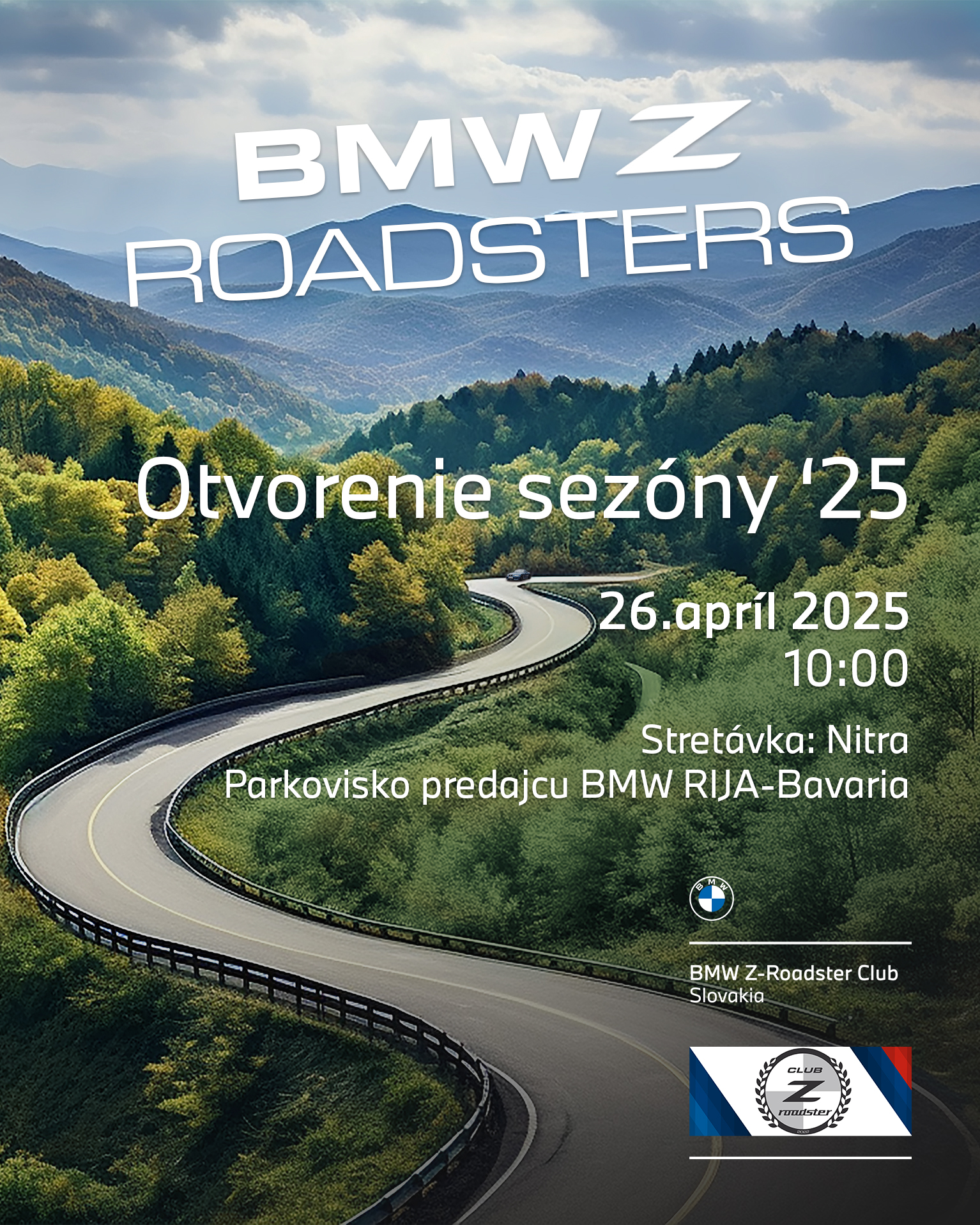 Otvorenie sezóny BMW Z-Roadsters - 26.apríla 2025 - Nitra, Skýcov